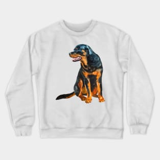 rottweiler portrait Crewneck Sweatshirt